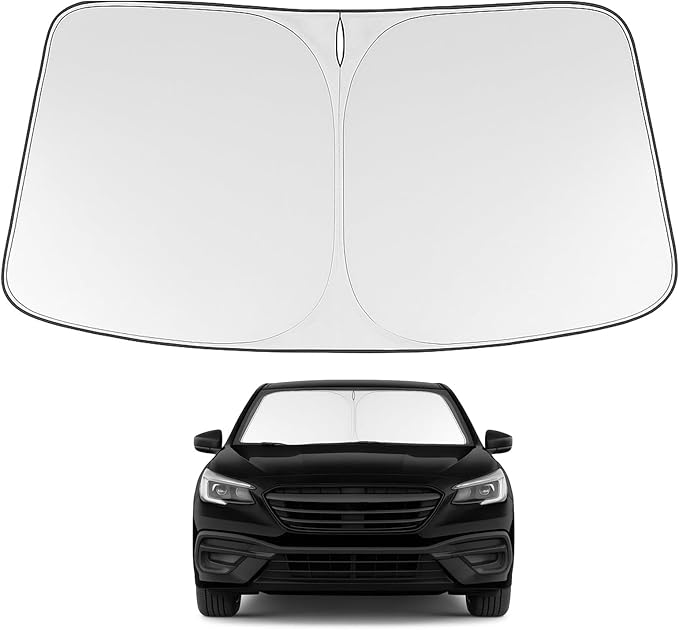 Proadsy 2026 Upgrade Windshield Sun Shade Custom Fit 2020-2025 Legacy Foldable Front Sunshade Protector Sun Visor Blocks UV Rays Keep Car Cooler