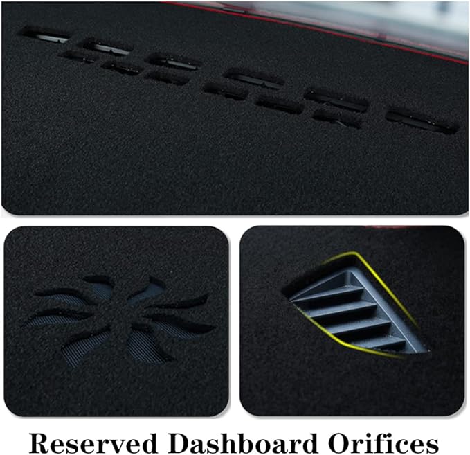 Dash Covers for Ford Edge 2015-2020,Polyester Dashboard Covers mat,Interior Dash Board Protecter Cover,Car Dash Covers Pads,Black