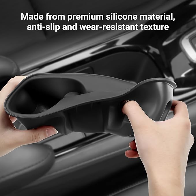 Hellet Car Cup Holder Compatible with Honda 2019-2022 HRV HR-V Accessories Silicone Material OEM Style Inserts Center Console Organizer (Not Fit 2016-2018 Models)