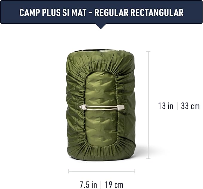 Sea to Summit Camp Plus Self-Inflating Foam Sleeping Mat for Camping - Rectangular - Regular (72 x 25.2 x 2.6 inches)