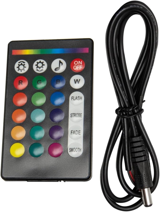 ORACLE Lighting 4231-333-5 Universal Set of 5 ColorSHIFT Fiber Optic LED Light Heads with Wireless Remote and Power Aux Cord - Integrated Edge for Easy Installation