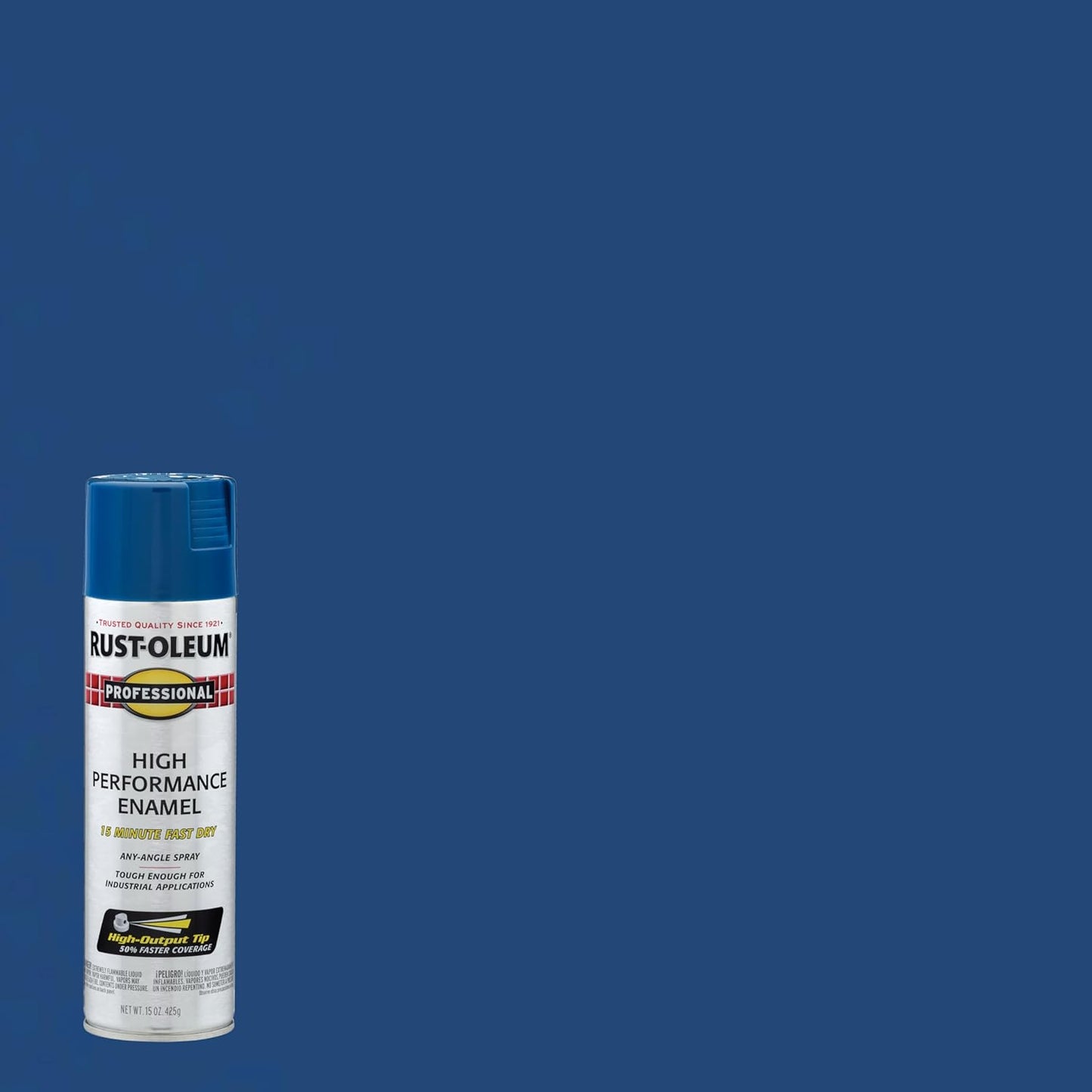 Rust-Oleum 7527838 Professional High Performance Enamel Spray Paint, 15 Oz, Gloss Royal Blue