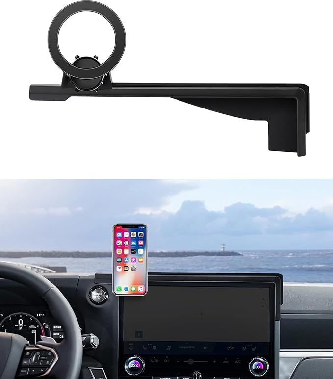 Car Phone Holder for 2024 2025 2026 Lexus GX Accessories 14-Inch Screen Fixed Clip, 360° Rotation Phone Mount Compatible with MagSafe,Cell Phone Holder Does Not Affect Air Vent