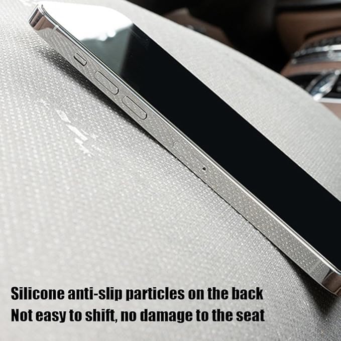 Car Seat Cushion, 2025 New Skin-Friendly Leather Seat Cushions, Skin-Friendly Leather Seat Cushions, Front Bottom and Rear Seat Cushions for Auto Office (White 1set)