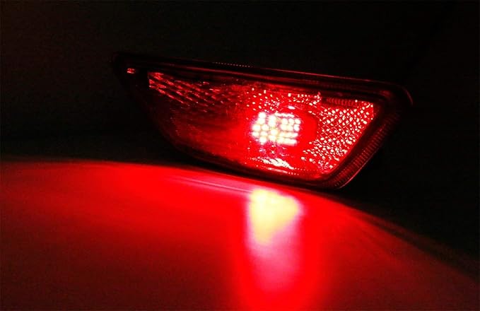 iJDMTOY Super Bright Brilliant Red LED Lighting Kit Compatible With 2014-2016 Scion tC Rear Fog Light Assy