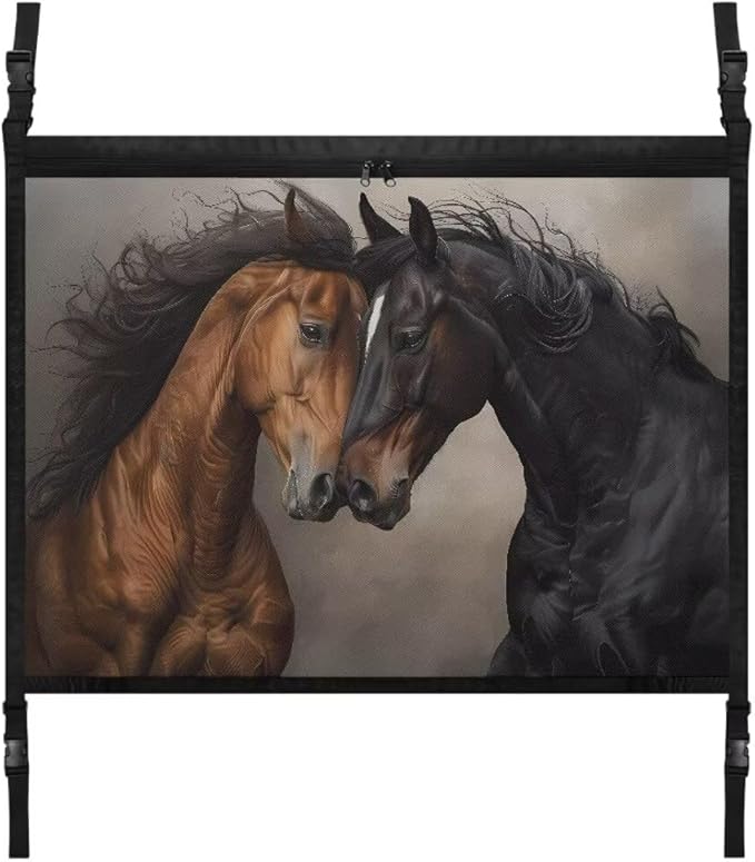 Car Roof Storage Bag Brown Black Horse Car Seat Storage Hanging Bag Multi-Purpose Car Bag Storage Box Organizer Pouch Pocket Inner Car Accessories Compatible with Most Vehicles