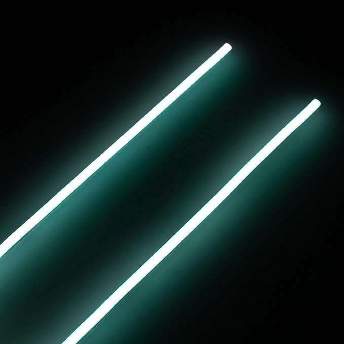 MEUS RACING RC LED Strip Colored Light Strip Flexible Cuttable for TRX4M SCX24 1/24 1/18 RC Crawlers Upgrade(Cyan)