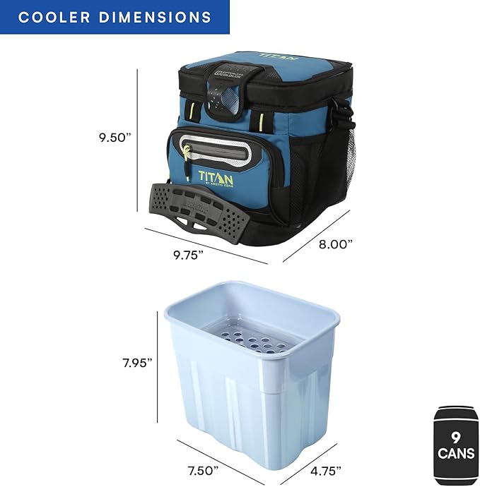 Titan by Arctic Zone Deep Freeze Cooler - Zipperless Hardbody Cooler - Deep Freeze Insulation, HardBody Liner, and SmartShelf