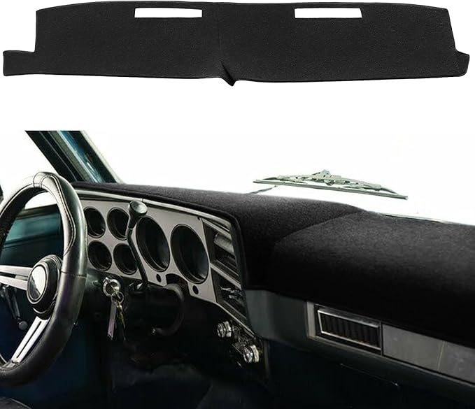 Dash Cover Dashboard Cover Mat Fit for 1981-1991 Chevrolet Chevy C/K/R/V Series Blazer,GMC C/K/R/V Series Jimmy (Black)