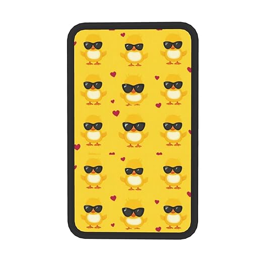 Cute Baby Ducks Car Auto Armrest Cushion Cover Accessories Center Console Seat Box Pad Protector Universal Decoration for Most Vehicle SUV Truck