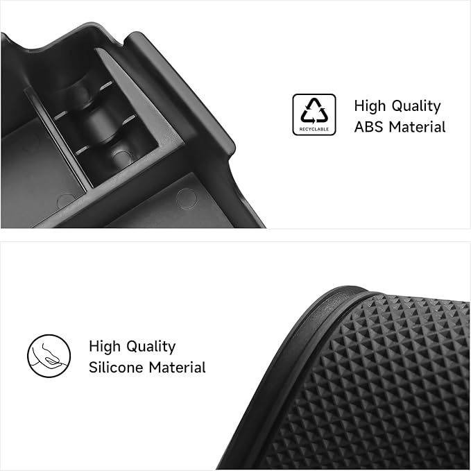 YOJOJOCO Center Console Organizer Compatible with Kia Carnival 2026 2025 2024 2023 2022 (LX/LXS/EX/SX/SX Prestige) Accessories Black ABS Plastic Material Armrest Secondary Storage Box