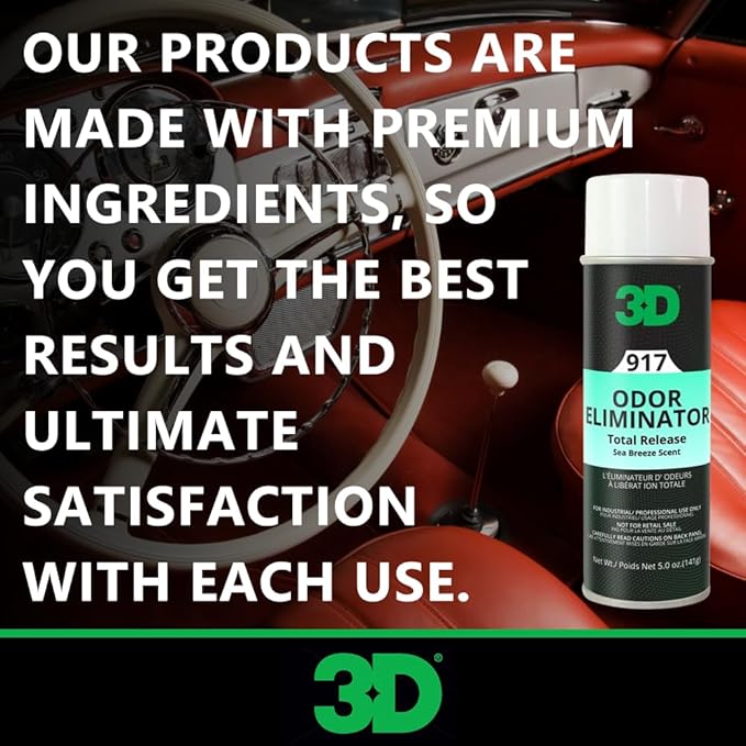 3D Odor Eliminator Total Release Fogger, Powerful Air Freshener and Odor Control, Aerosol Bomb Neutralizes Unwanted Smells in Home Office RV, Sea Breeze Scent, 5 oz
