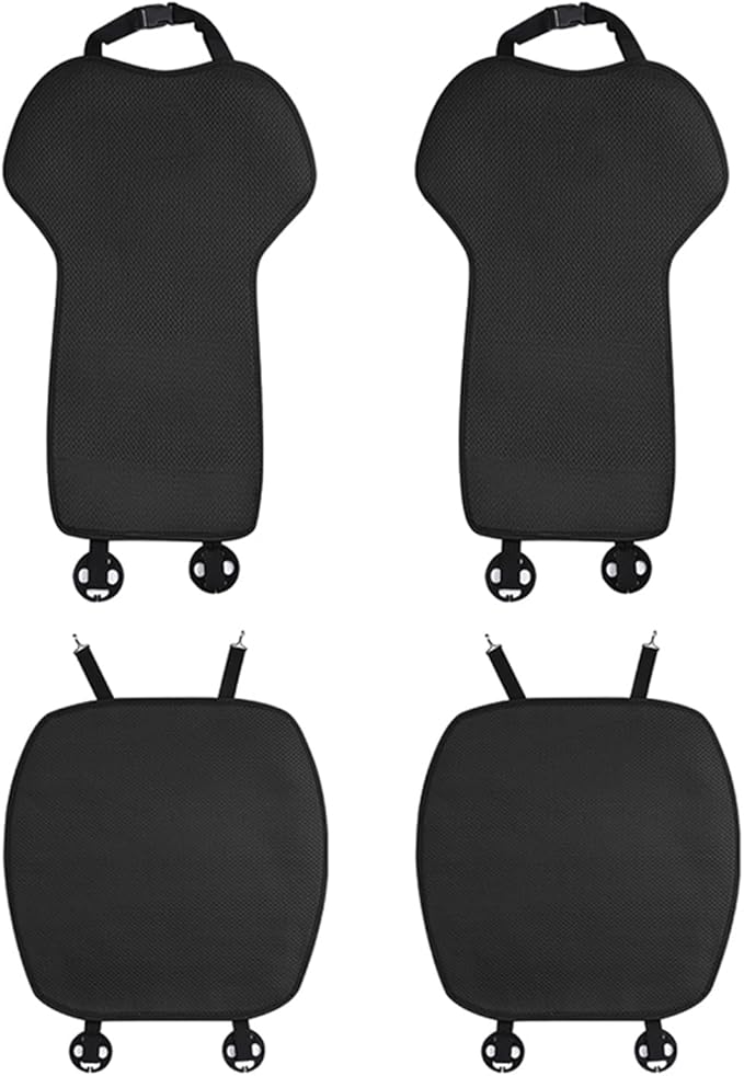 Front Car Seat Covers for Tesla Model Y Model S Model X Model 3 2017-2025 Breathable Interior Seat Cushion Protector All Season Protection Breathable (Without Logo)