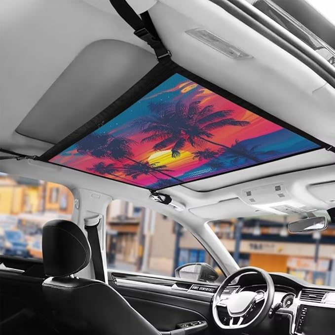 Sun Tree Car Roof Storage Bag Hanging Car Storage Bag Multi-Purpose Car Bag Storage Box Organizer Pouch Pocket One-Size-Fits Car Travel Accessories