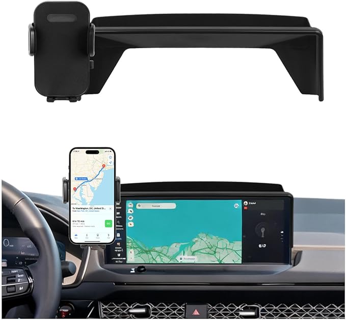 Car Phone Holder Fit for 2023-2025 Honda Accord Accessories Phone Mount 12.3-inch Screen Fixed Clip, Cell Phone Automobile Cradles Hands-Free 360 Degree Rotation Not Affect Air Vent