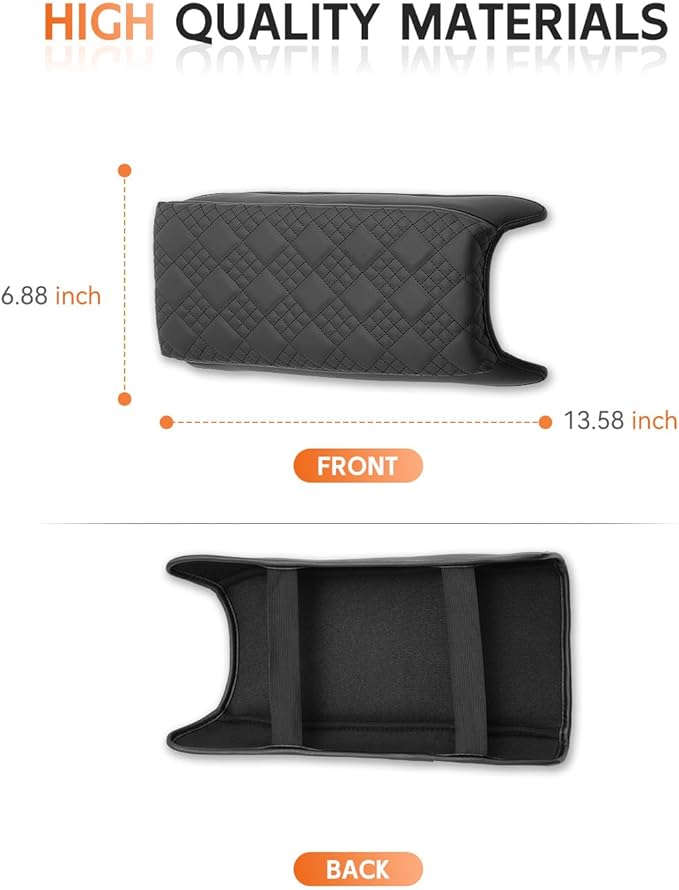 CDEFG for 2025 2026 Mitsubishi Outlander Center Console Cover Armrest Box Cover for Outlander Accessories Console Arm Rest Protector - FIT Fuel-Powered Model Thickened
