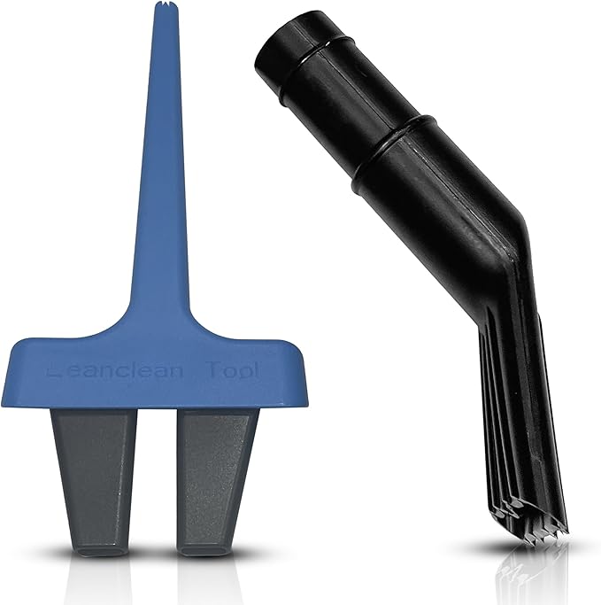 2'' x 12'' Wet/Dry Vacuum Claw Nozzle and Tool—Ice Scraper All-in-One (Compatible Bundle) for Auto, Home, Trucks, RVs, & Gas Stations Car Wash Cleaning Supplies, Utility, Attachment Kits (Blue/Black)