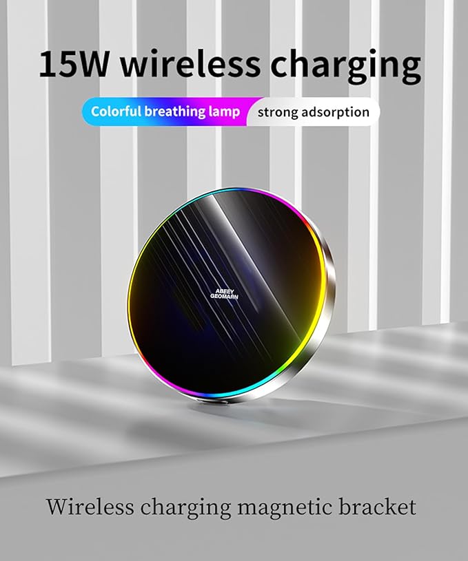 Car Phone Holder for Kia Seltos 2021 2022 2023 Accessories Apply to 8/10.25 Inch Touchscreen 15W Fast Wireless Charger Screen Fixed Clip HandsFree Cell Phone Mount 360° Rotation