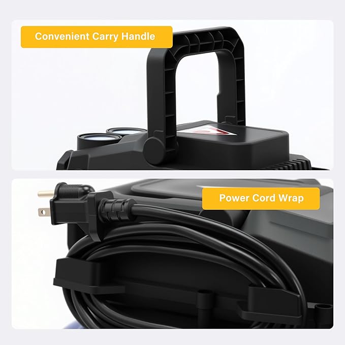 Air Compressor, 3 Gallon Max 110 PSI Portable Oil Free Tank and Ideal for Painting, Inflation and other Pneumatic Tools.