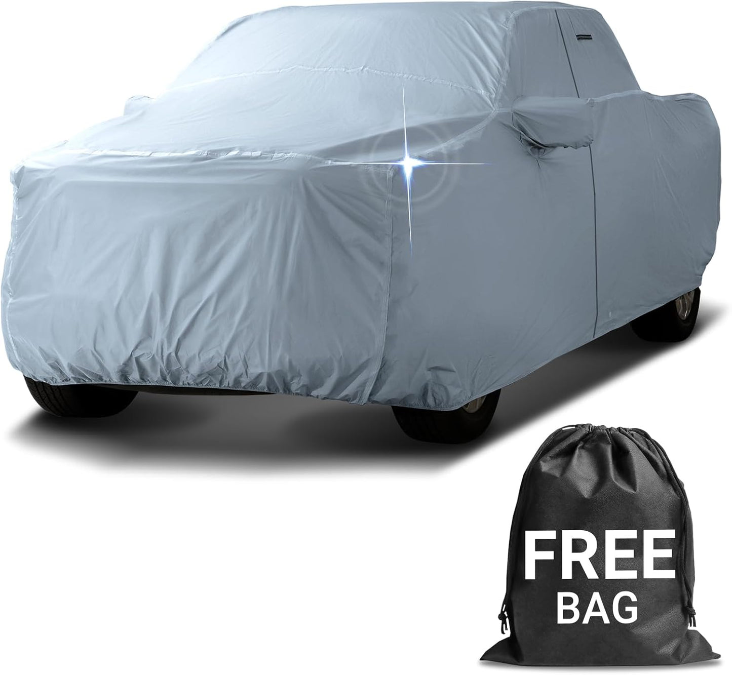 iCarCover Fits 2009-2024 F-150 SuperCrew Cab, 6.5 ft Regular Bed Ford Truck Cover Automobiles Form-Fit Padded Full Exterior Waterproof Automobiles Protection Covers