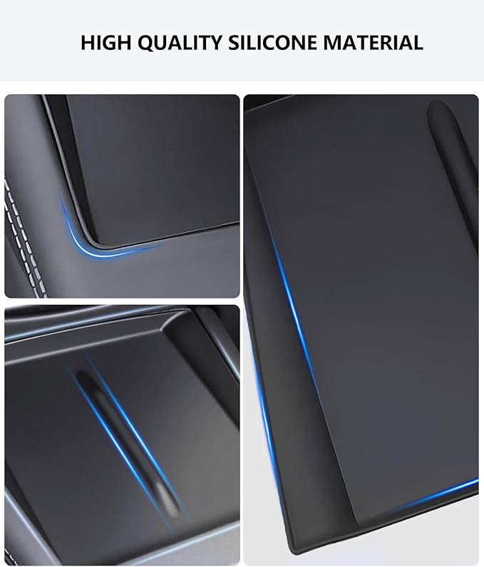 2025 Tesla Wireless Charger Mat Model 3 Highland 2024 2025 Center Console Silicone Cover Wireless Charging Phone Pad Interior Model 3 Accessories