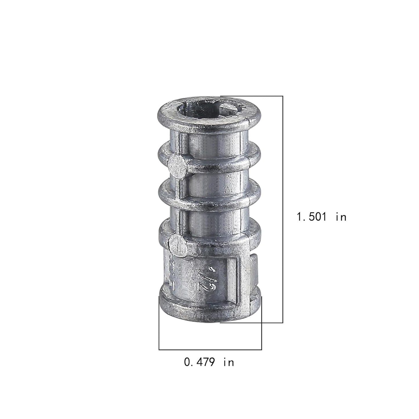 Wensilon(100pcs) 1/4 * 1-1/2 Lag Shield Anchor Long Zinc Alloy Bolts Concrete Anchors, Zinc Alloy Masonry Anchors Hole