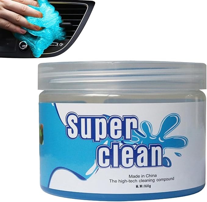 Car Cleaning Gel – 160g Keyboard and Car Interior Detailing Tool | Dust and Dirt Removal Gel for Vent Dashboard Console Steering Wheel Laptop Camera