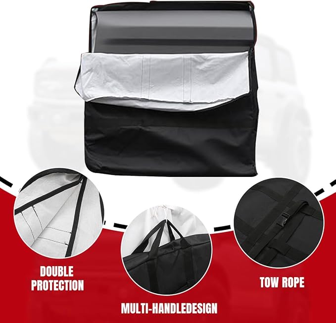Hard Top Storage Bag Compatible with Bronco2023 2022 2021, Roof Panel Over First Row Seat fit Bronco Accessories 2/4-Door, Multi-Layer, Off-Roading