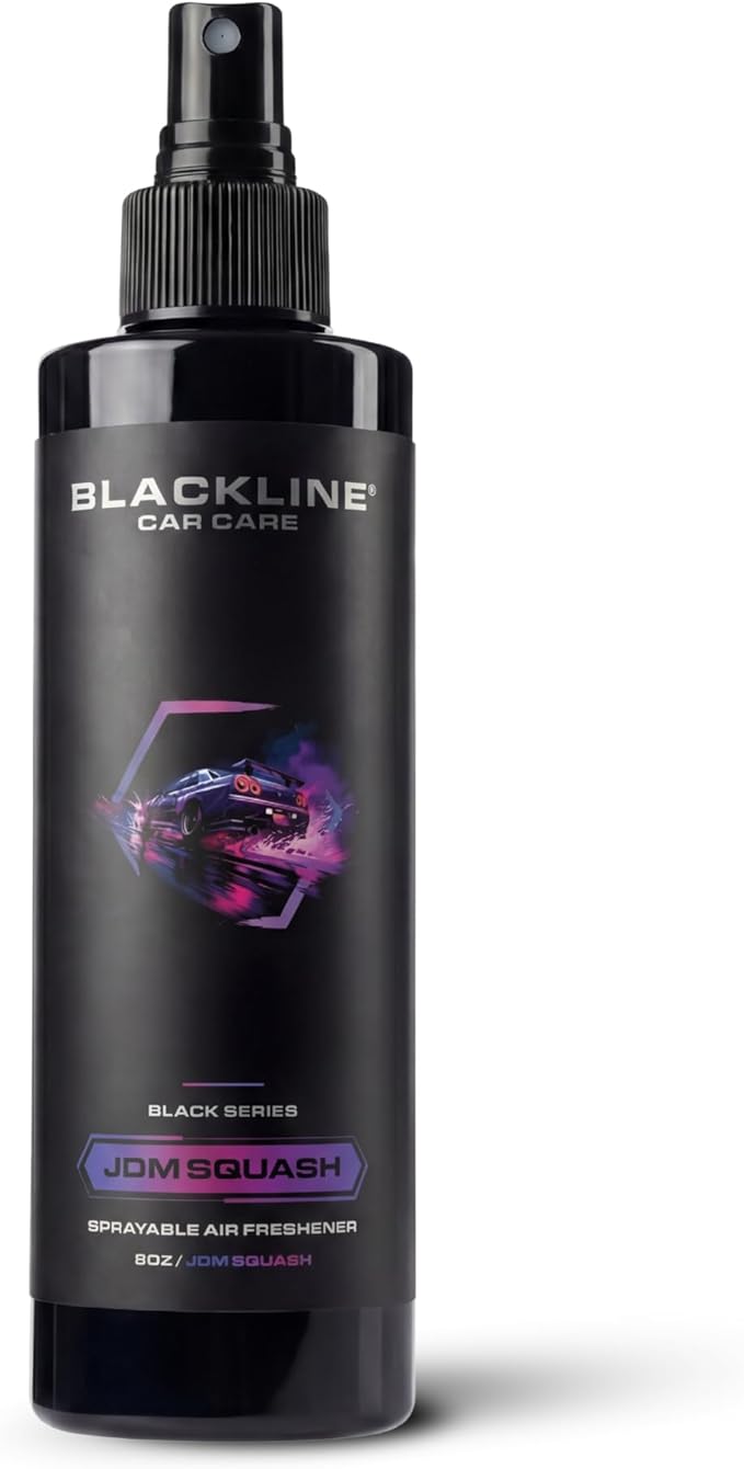 Blackline Car Care - JDM Squash Car Air Freshener, Long-Lasting, Oder Eliminator, for Cars, Trucks, SUV, or Home Use - 8 fl OZ - Air Freshener - JDM Squash Spray