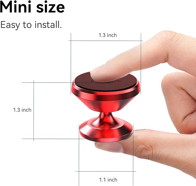 Coolpow【2 Packs Magnetic Phone Holder for Car【Strong Magnet】 Phone Holders for Your Car Phone Holder Mount【4 Metal Plate】 Universal Car Accessories for Women Men for iPhone Samsung Speakerphones