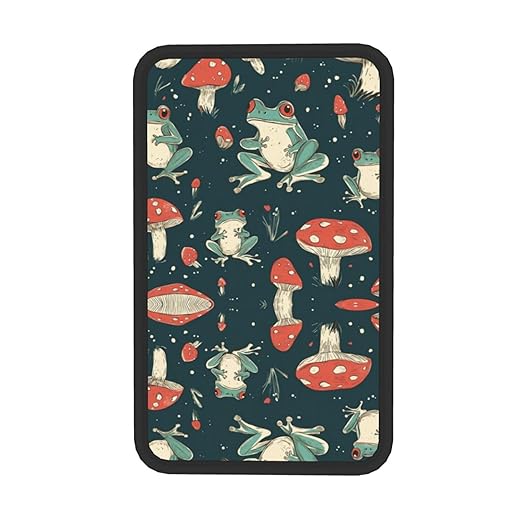 Cute Cartoon Frogs Car Auto Armrest Cushion Cover Accessories Center Console Seat Box Pad Protector Universal Decoration for Most Vehicle SUV Truck