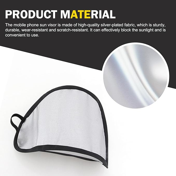 Car Dash Covers, Phone Umbrella, Anti-Glare Sunshade Umbrella Phone Holder, Universal for Most Cars (Black)