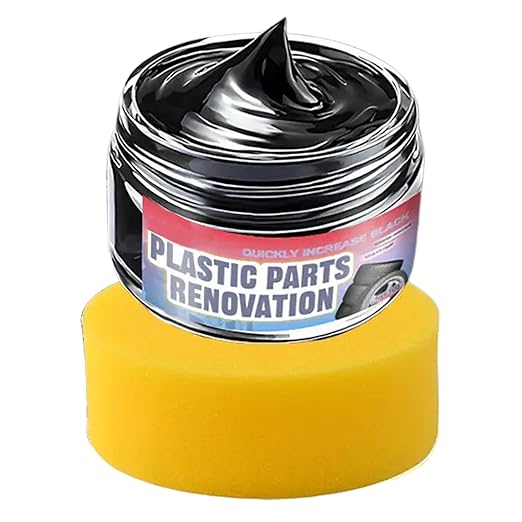 Trim Restorer Automotive - Shine Cleaner - Auto Rubber Trim Restoration Paste - for SUV Truck Vehicle Automotive Sedan Scooter RV Seat Console Dashboard Wheel