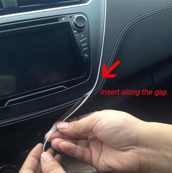 Fiber Optic for Car Interior Light, 197 Inch 3mm Transparent Skirt Side Glow Light Guide Cable, Car Ambient Lighting Extension Fiber Optic with Skirt