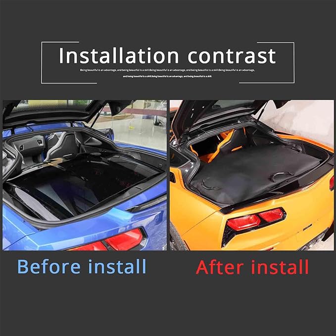 Hardtop Removable Roof Panel Storage Bag Compatible with Corvette C7 Stingray Coupe 2014 2015 2016 2017 2018 2019 (Manual Sunroof) Black Leather