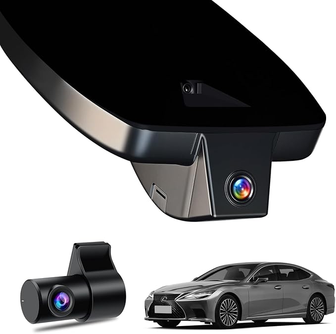 Leadfan 4K+1080P Dash Cam Front and Rear for Lexus ES 2019-2026 ES350 ES300h F Sport ES250 etc., OEM Look,Free 128GB SD Card, Dash Cam with WiFi & APP, Loop Recording, G-Sensor, Plug & Play Dashcam