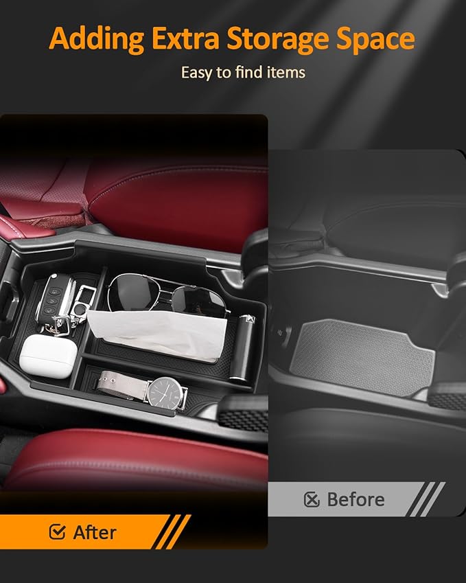 CDEFG for Honda Accord 2023-2025 2026 Accessories Center Console Organizer Tray 11th Gen Accord Armrest Storage Middle Console Insert