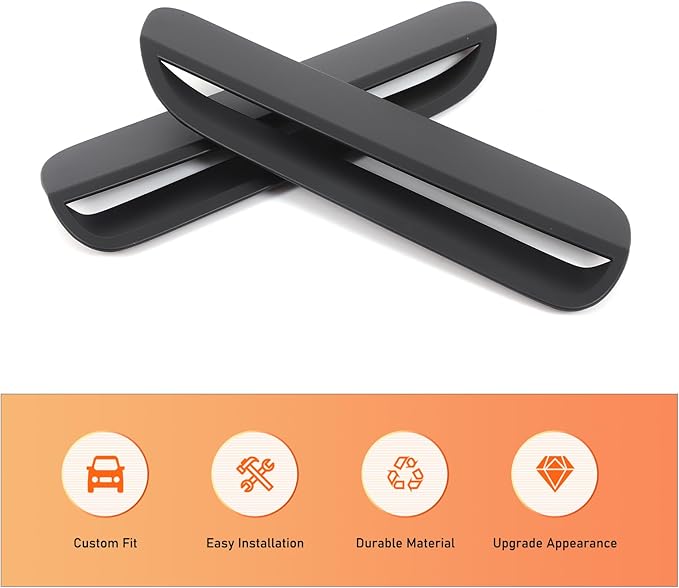 Car Engine Hood Air Outlet Vent Cover Trim Compatible with Pontiac G8 08-09/Holden Commodore 06-12 Car Front Engine Hood Vent Air Flow Intake Body Moulding Protection Cover decoration (Matt black)