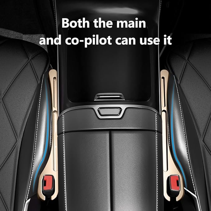 Stacool [2026 Upgrade] 2PCS Car Seat Gap Filler with Phone Holder,Multi-Function Car Side Seat Gap Filler for Prevent Items Falling,Universal Car Seat Organizer Car Accessories (Beige)