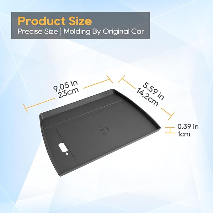 for 2025 Forester Wireless Charging Pad Mat Accessories, Non-Slip Waterproof Console Protection Mat - Forester(Premium/Sport/Limited/Touring) for Center Console, Silicone Black