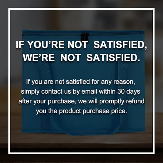 Bodaon 4-Pack Cooler Insulated Food Delivery Bag, X-Large Bags for Grocery/Catering/Shopping, Rideshare Delivery Bag, Thermal Hot Pizza, Large Cold and Frozen, XL Tote, Blue With Bottom
