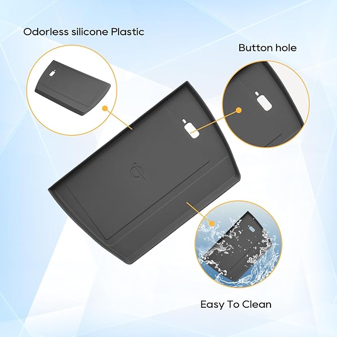 for 2025 Forester Wireless Charging Pad Mat Accessories, Non-Slip Waterproof Console Protection Mat - Forester(Premium/Sport/Limited/Touring) for Center Console, Silicone Black