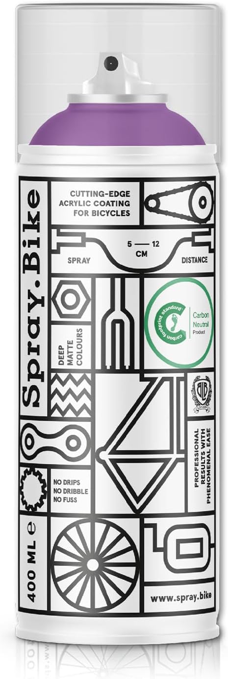 Spray.Bike Spray Paint | Designed Mainly for Bicycles | Multi-Use Acrylic Spray Paint for Metal, Plastic | High Coverage Bike Paint, 400ml, Memphis