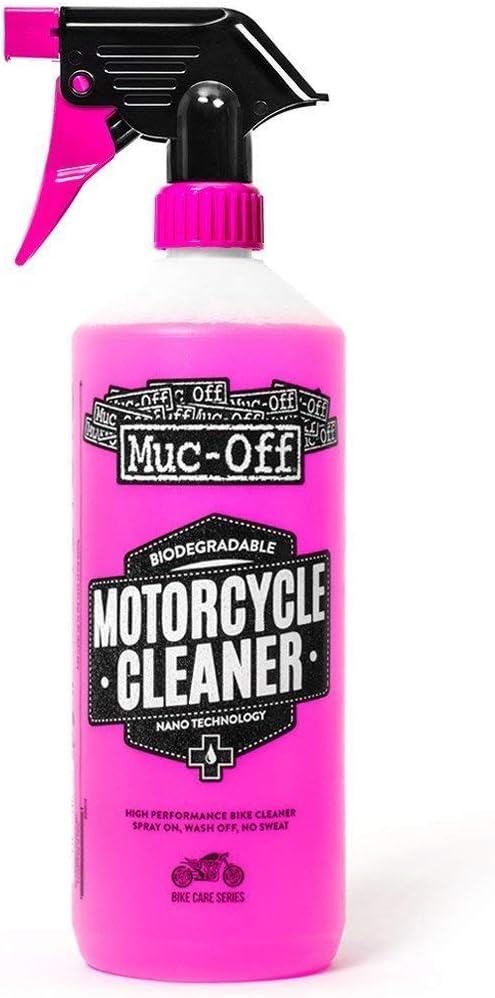 Muc Off Motorcycle Wash, Protect and Lube Kit - Motorcycle Cleaning Kit, Motorcycle Detailing Kit - Includes Motorcycle Cleaner and Chain Lube