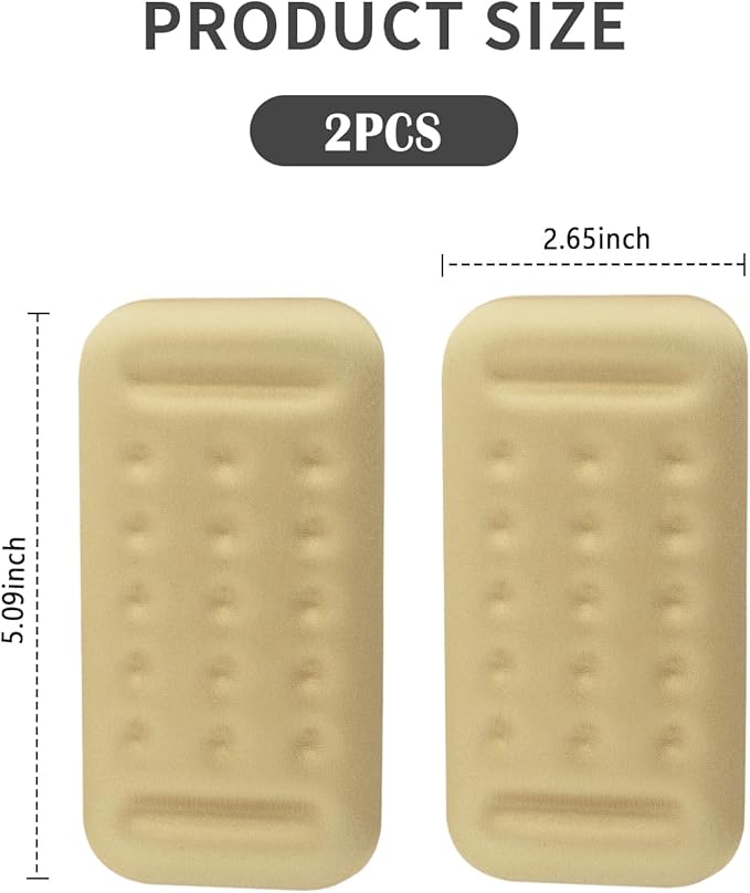 2PCS Car Arm Rest Elbow Pads,Comfortable Car Arm Rest Cushion with Memory Foam Pad for Arm Support,Universal Car Interior Accessories Car Door Armrest Pad (Beige)