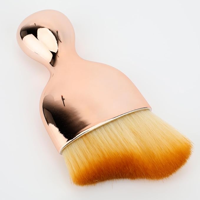 Car Detailing Brush, Soft Bristle Cleaning Brush, Scratch-Free Auto Duster Tool for Dashboard, Air Vents, Leather & Interior Cleaning (Rose Gold)