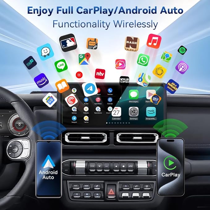CarlinKit MINI Ultra 3 Wireless CarPlay Adapter - for with OEM Wired Cars - The Smallest Looks - The Simplest to use - Convert Wired to Wireless