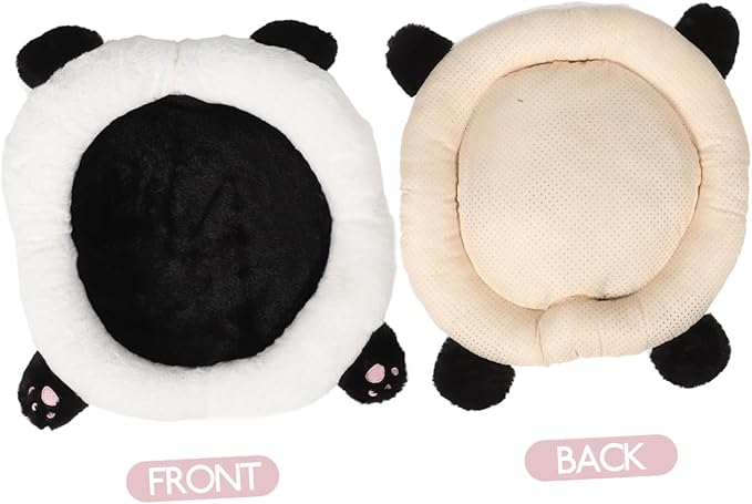 Healifty Cute Panda Car Seat Cushion Lumbar Support Pillow Easy to Clean Creative Design for Comfort for Drives Cars Trucks