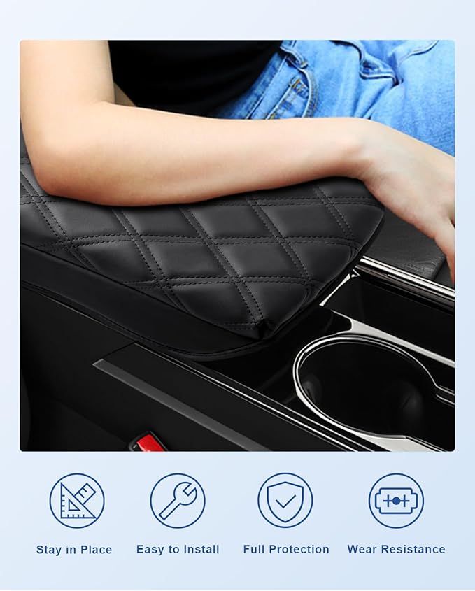 CDEFG for 2025 2026 Equinox Center Console Cover for 2025 2026 Chevrolet Equinox Accessories Armrest Cover 2025 Equinox Middle Console Pad 2026 Equinox 2025 Arm Rest Cushion