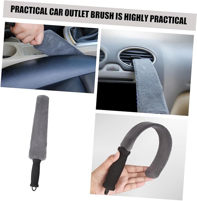 Cabilock 4pcs Car Cleaning Brush Mini Duster for Automotive Detailing Soft Bristles for Car Interior Dust Removal Compact Outlet Brush for Tight Spaces